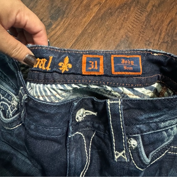 Rock Revival Jody Boot Dark Blue Boot Cut Jeans Y2K Vintage Size 31 EUC - Picture 11 of 16